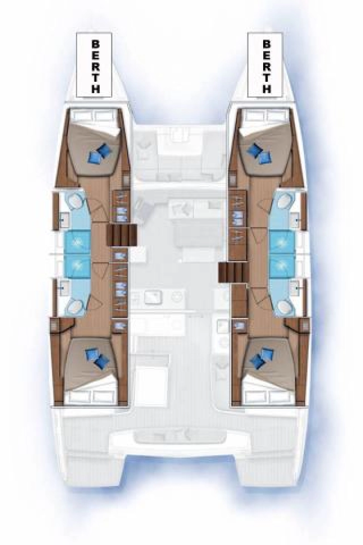 Lagoon Lagoon 46 charter bareboat or skippered in  Seget Donji
