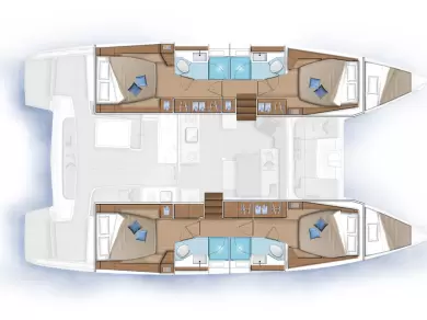 Hire Catamaran Lagoon with a boat licence