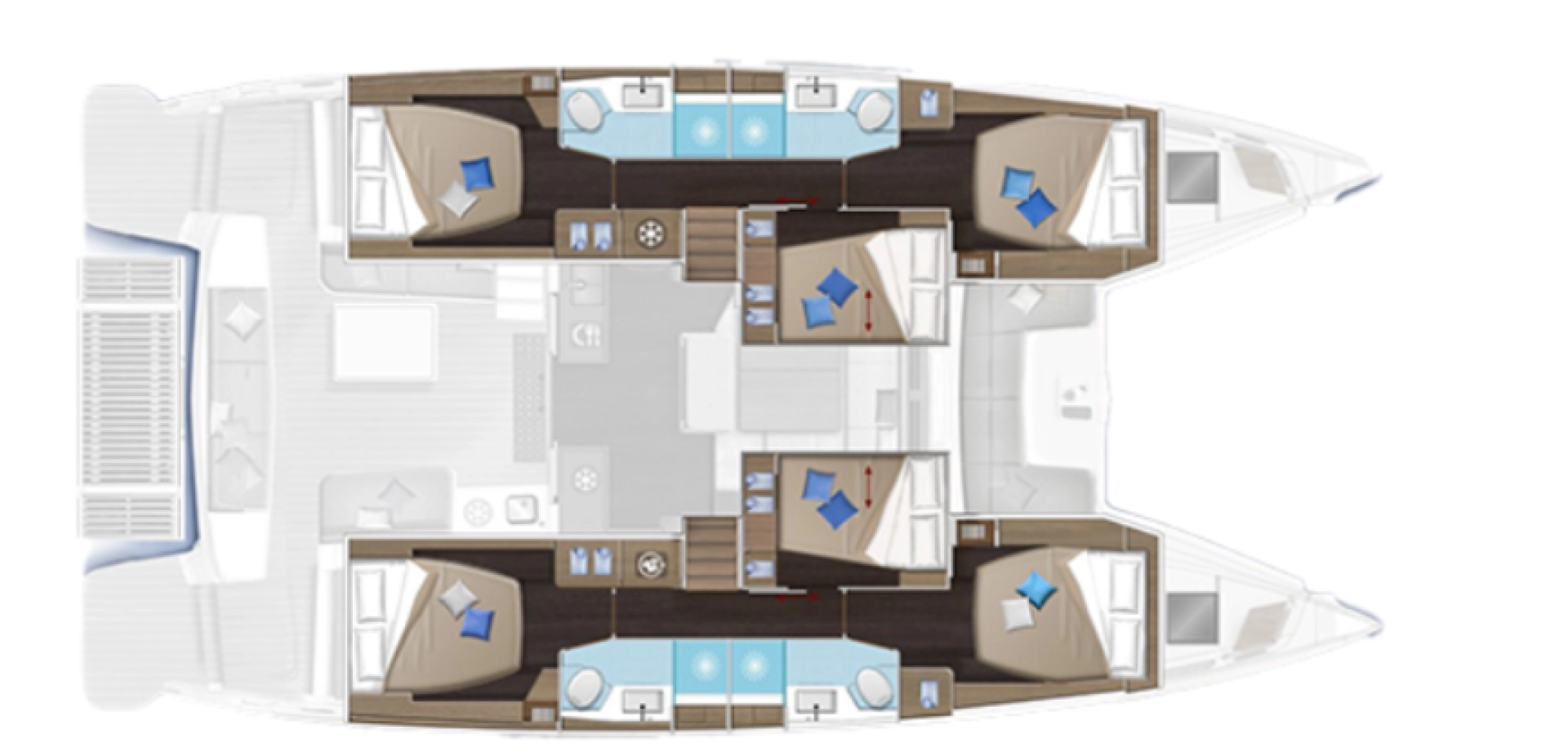 Hire Catamaran Lagoon with a boat licence