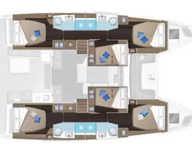 Hire Catamaran Lagoon with a boat licence