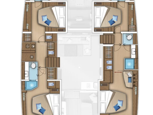 Yacht charter Gouvia - Lagoon Lagoon 55 on SamBoat