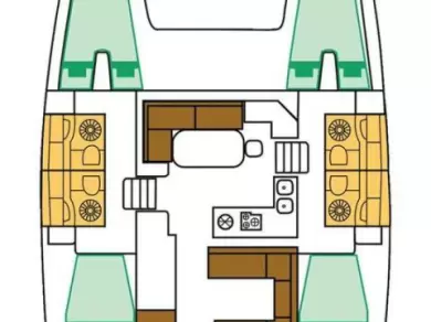Yacht charter Lávrio - Lagoon Lagoon 400 S2 on SamBoat