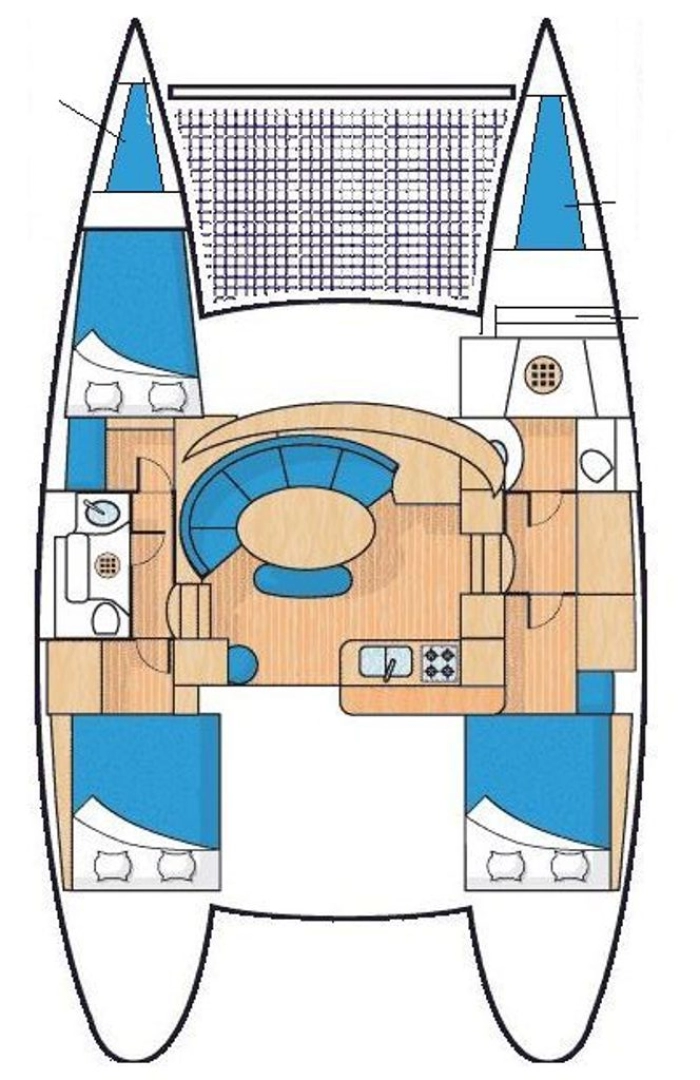 Hire Catamaran Lagoon with a boat licence