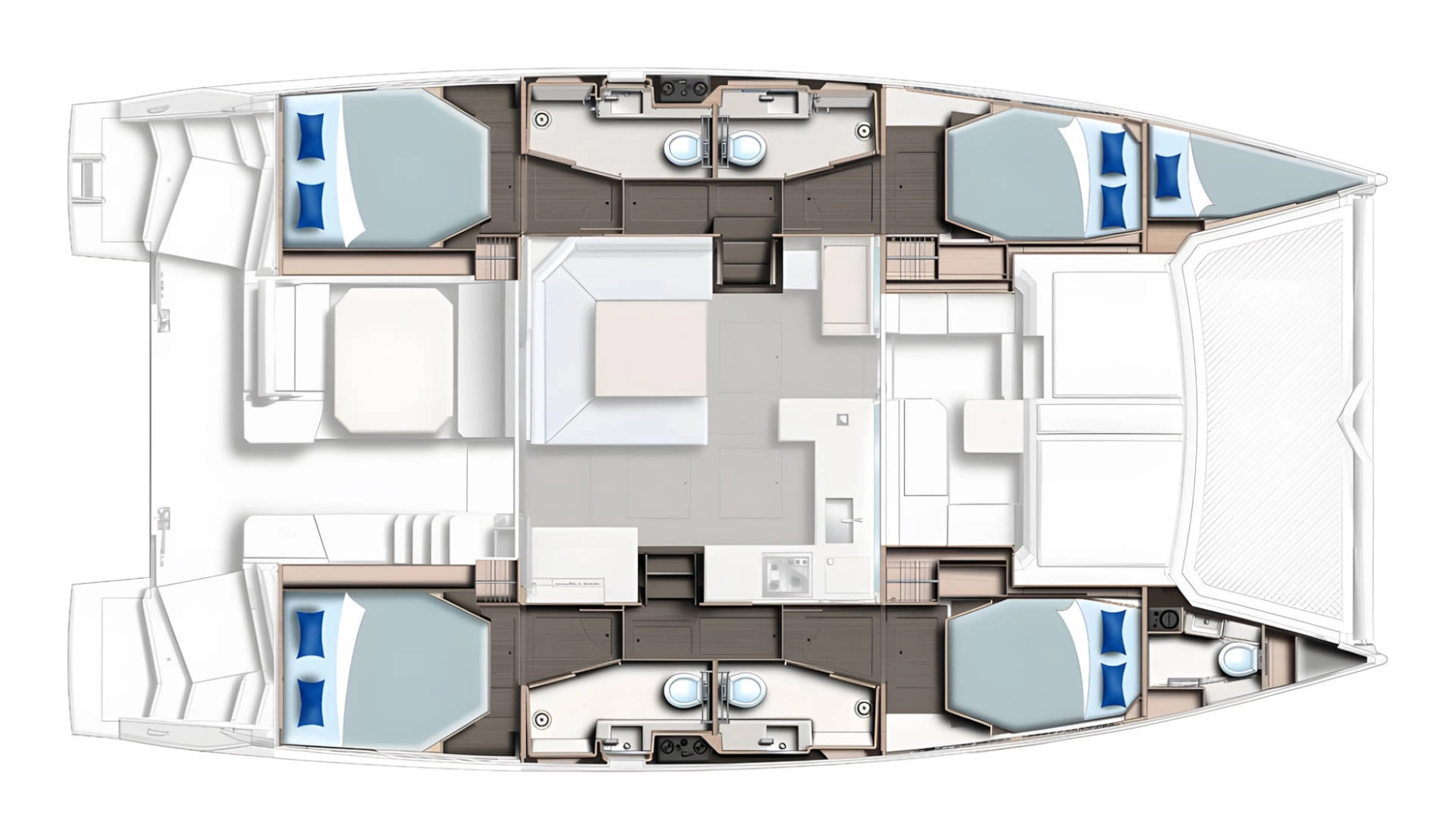 Hire Catamaran Leopard Catamarans / Robertson & Caine with a boat licence