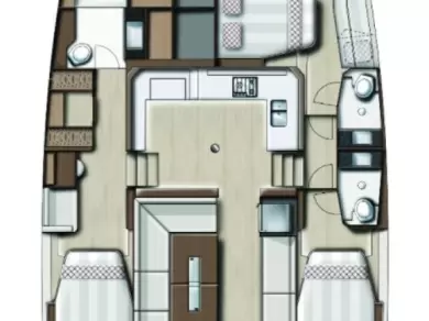 Bali Bali Catspace Voile charter bareboat or skippered in  Gouvia