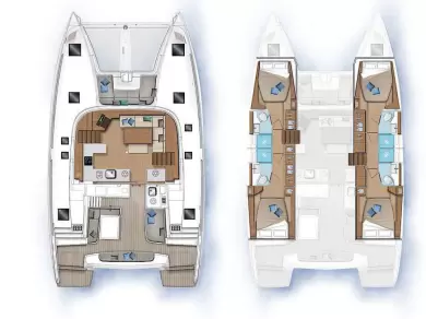 Hire Catamaran Lagoon with a boat licence
