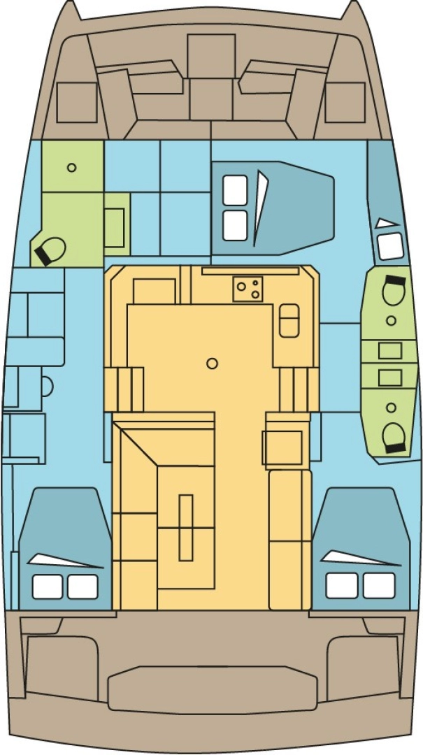 Yacht hire Parham Town cheap Bali Catspace Voile