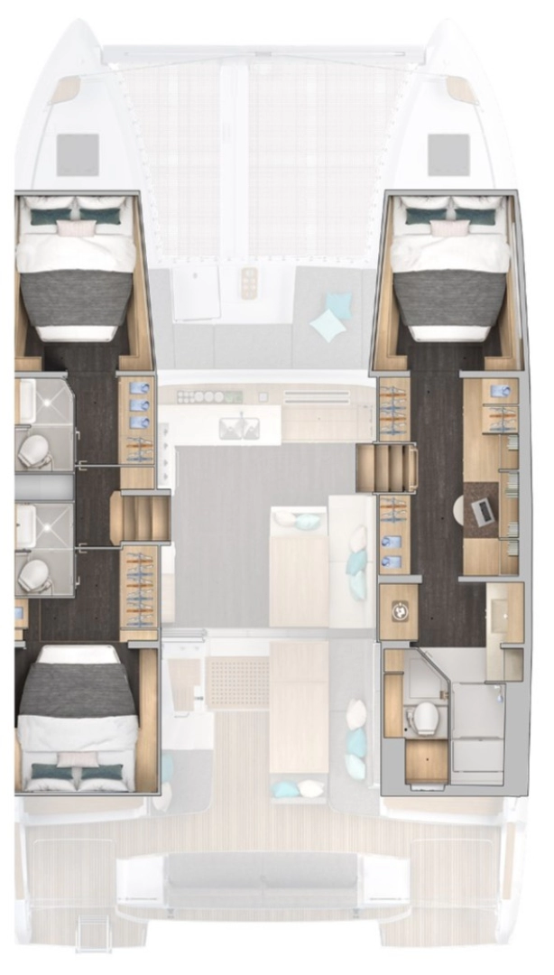 Hire Catamaran with or without skipper Lagoon Parham Town