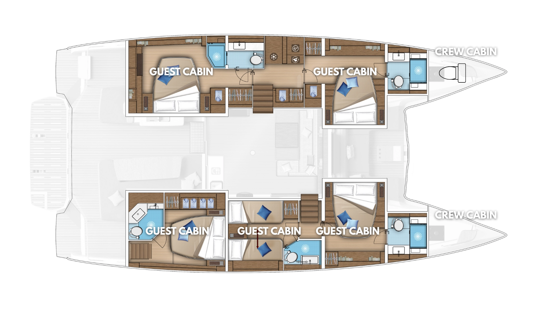 Yacht hire Kaštela cheap Lagoon 55