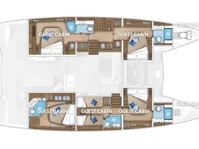 Yacht hire Kaštela cheap Lagoon 55