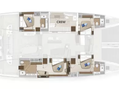 Yacht hire Kaštela cheap Lagoon Sixty 5