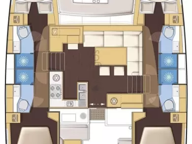 Lagoon Lagoon 450 F charter bareboat or skippered in  Vlychada