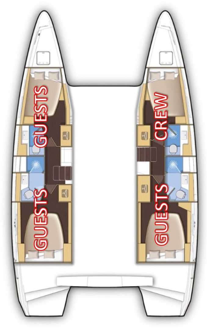 Hire Catamaran Lagoon with a boat licence
