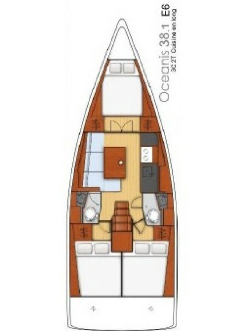 Yacht hire Pula cheap Oceanis 38.1