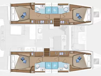 Hire Catamaran with or without skipper Lagoon Pálairos