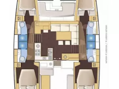 Catamaran hire in Neo Klima - Lagoon Lagoon 46