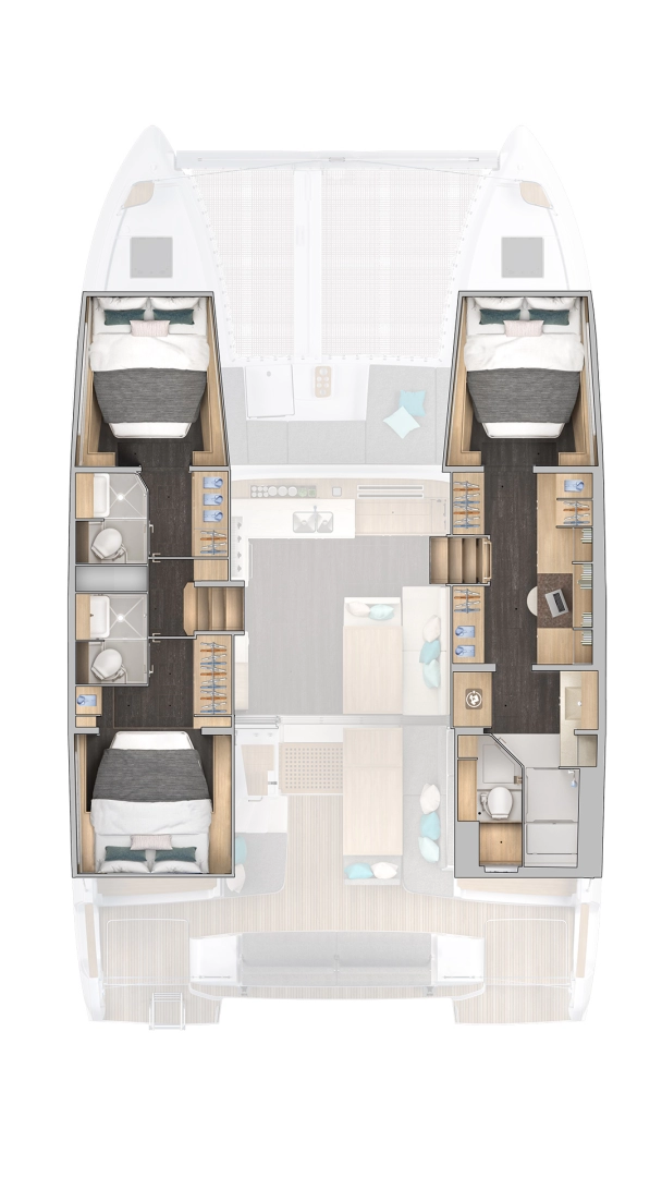 Hire Catamaran Lagoon with a boat licence