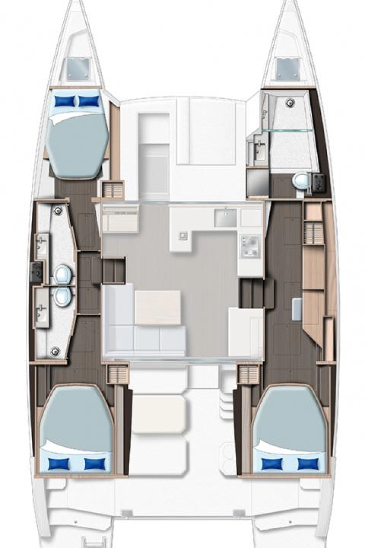 Leopard Catamarans / Robertson & Caine Leopard 42 - 3 cab. charter bareboat or skippered in  Marsh Harbour