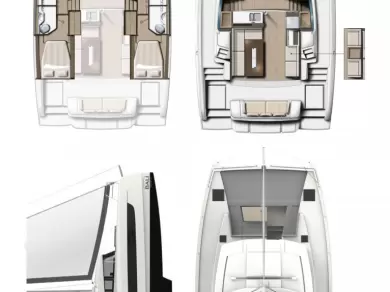 Bali Bali 4.2 charter bareboat or skippered in  Marmaris