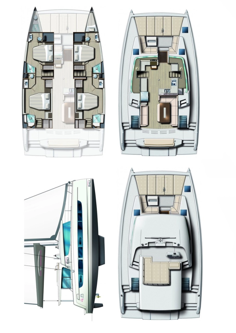 Catamaran hire in Marmaris - Bali Bali 4.8