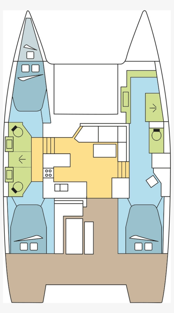 Fountaine Pajot Astrea 42 charter bareboat or skippered in  Marseille