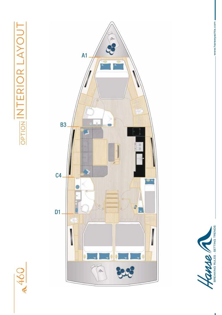 Hire Sailboat with or without skipper Hanse Marseille