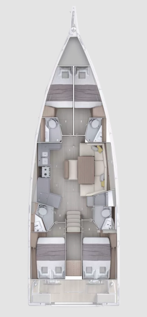 Hire Sailboat Bénéteau with a boat licence