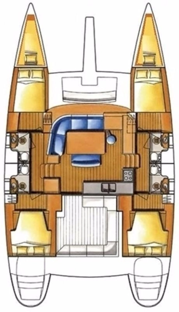 Catamaran to hire Pomer at the best price