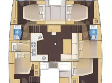 Hire Catamaran with or without skipper Lagoon Trogir