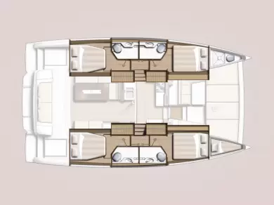 Bali Bali 4.2 charter bareboat or skippered in  Préveza