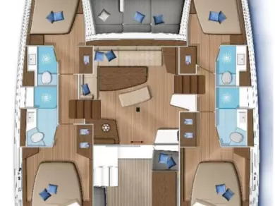 Lagoon Lagoon 42 charter bareboat or skippered in  Préveza