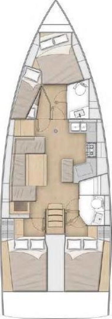 Hire Sailboat Bénéteau with a boat licence