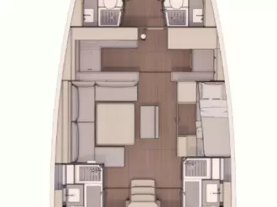 Yacht hire Cagliari cheap Dufour 530