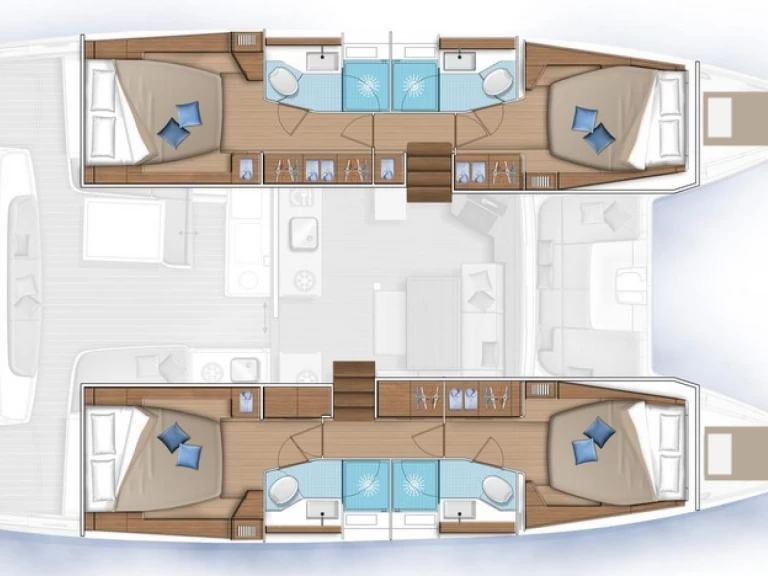 Catamaran hire in Rogoznica - Lagoon Lagoon 46