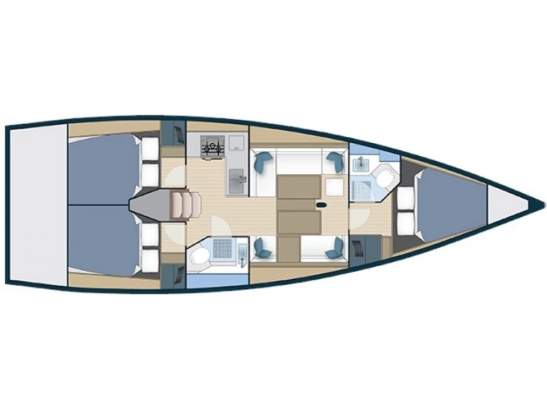 More Boats More 40 charter bareboat or skippered in  Salivoli