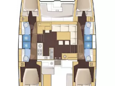 Lagoon Lagoon 450 F charter bareboat or skippered in  Road Town