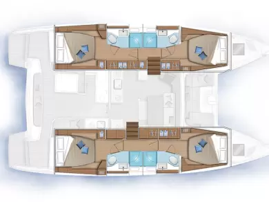 Hire Catamaran Lagoon with a boat licence