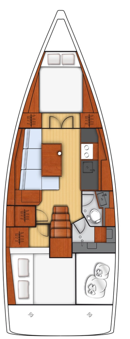 Hire Sailboat Bénéteau with a boat licence