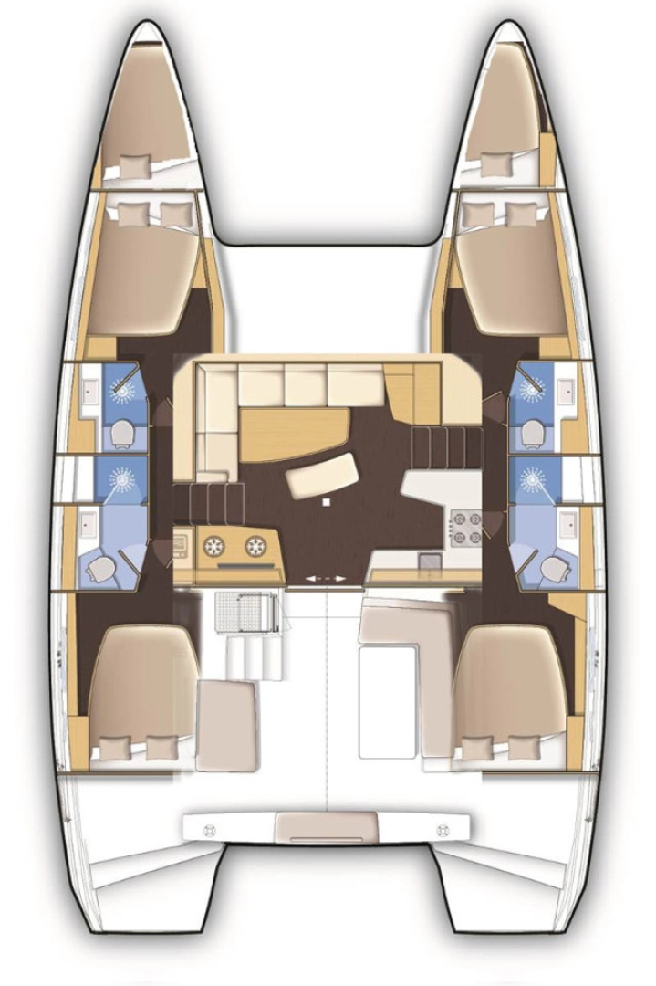 Lagoon Lagoon 42 charter bareboat or skippered in  Alimos