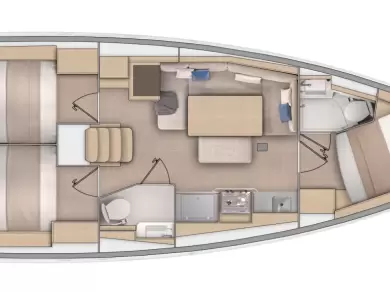 Yacht charter Split - Bénéteau Oceanis 37.1 on SamBoat