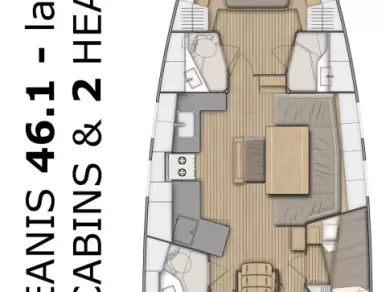 Yacht hire Pomer cheap Oceanis 46.1