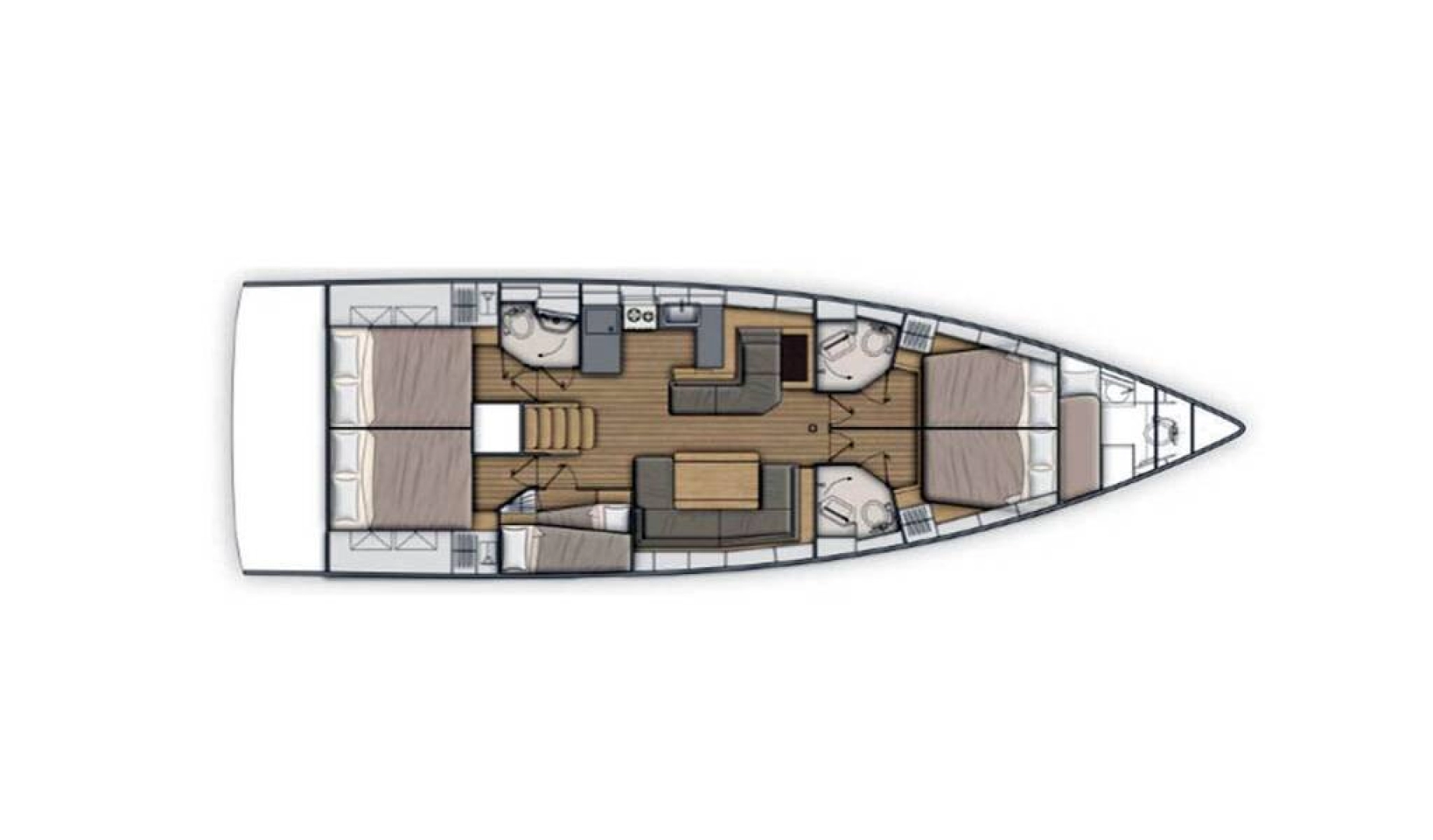 Hire Sailboat Bénéteau with a boat licence