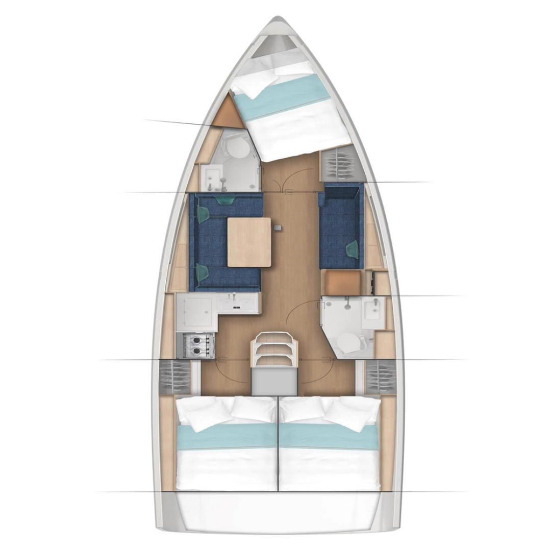 Sailboat hire in Punat - Jeanneau Sun Odyssey 380