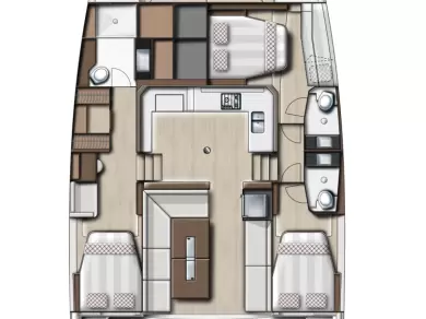 Yacht hire Šibenik cheap Bali Catspace Voile