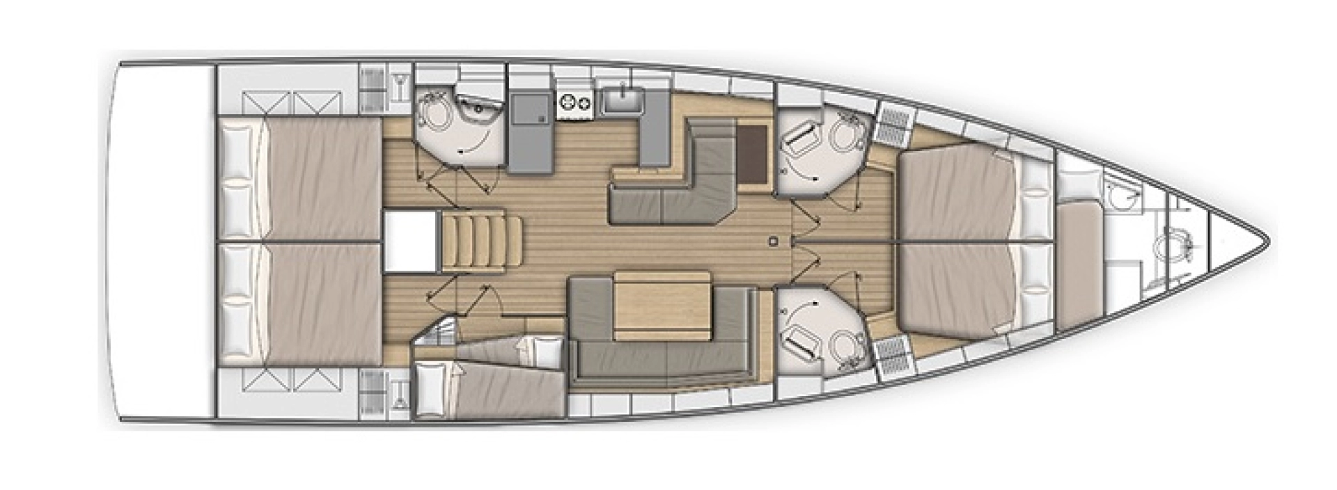 Sailboat hire in Sukošan - Bénéteau Oceanis 51.1