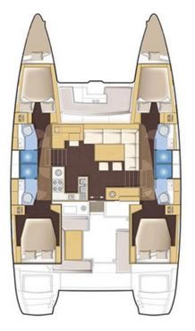 Hire Catamaran Lagoon with a boat licence