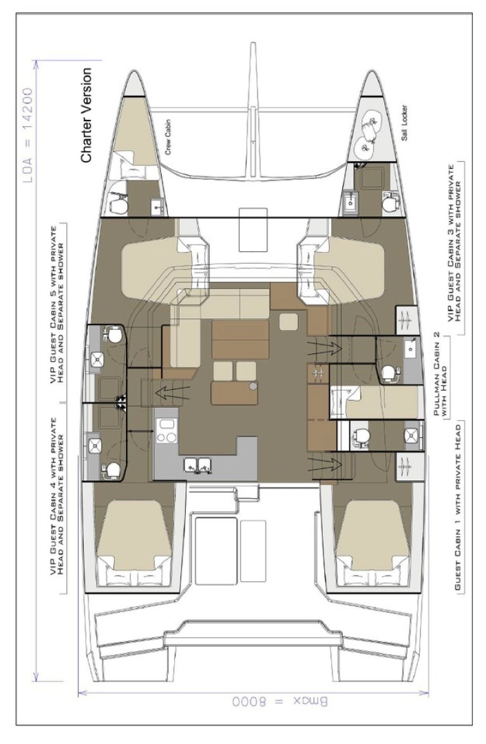 Yacht charter Pirovac - Dufour Dufour Catamarans 48 Sail on SamBoat
