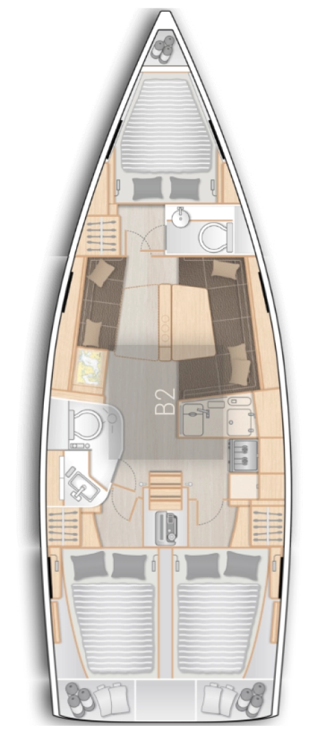 Hire Sailboat Hanse with a boat licence