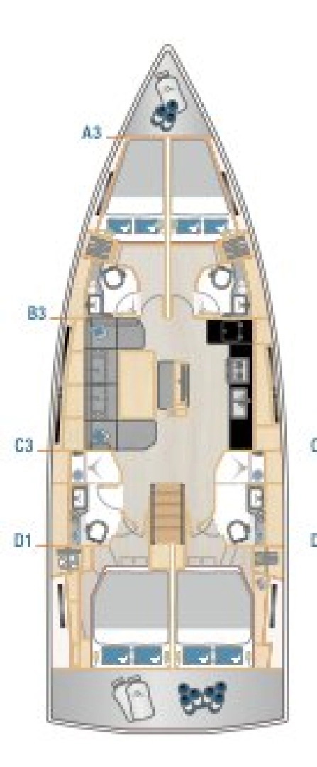 Yacht hire Seget Donji cheap Hanse 460