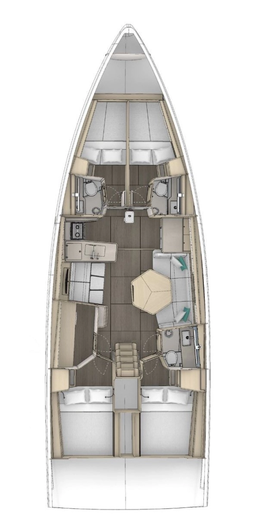 Yacht charter Seget Donji - Dufour Dufour 48 on SamBoat